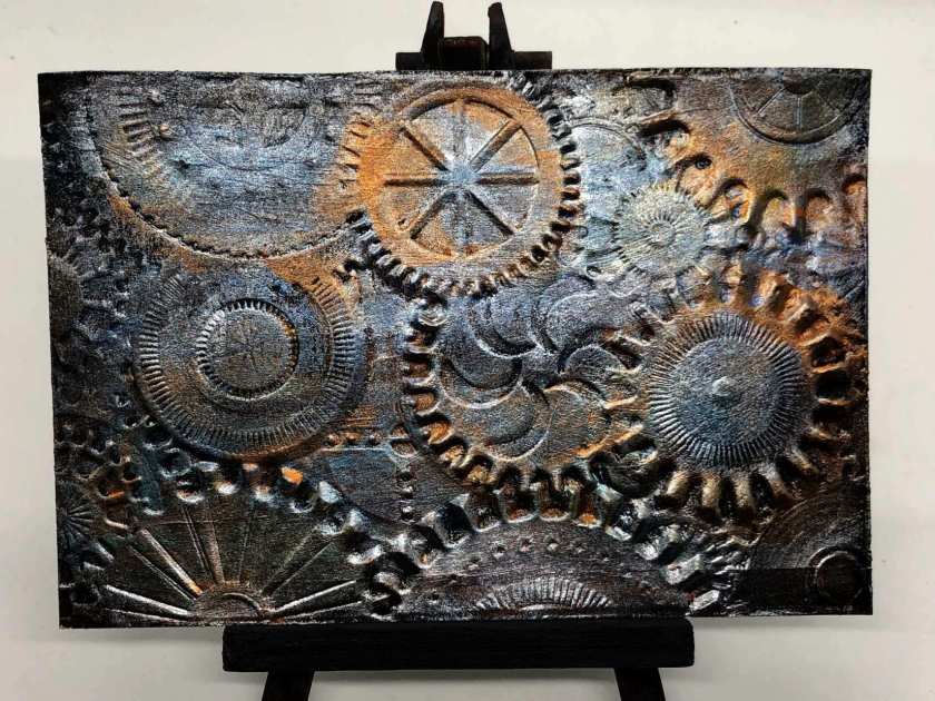 Metallic-Hintergrund mit Zahnräder